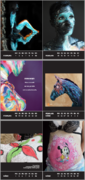 Bodypainting-Fotoshooting-Kalender-2019-Tischkalender-Farbe-Bunt-52 Wochen-Sprüche-Marlies-Brinker-Bodypainting Messen, Köln, Düsseldorf, Dortmund, Essen, NRW, international, Marlies Brinker, Fotoshooting