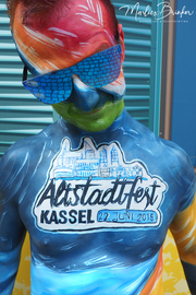 Bodypainting, Altstadtfest Kassel, Marlies Brinker
